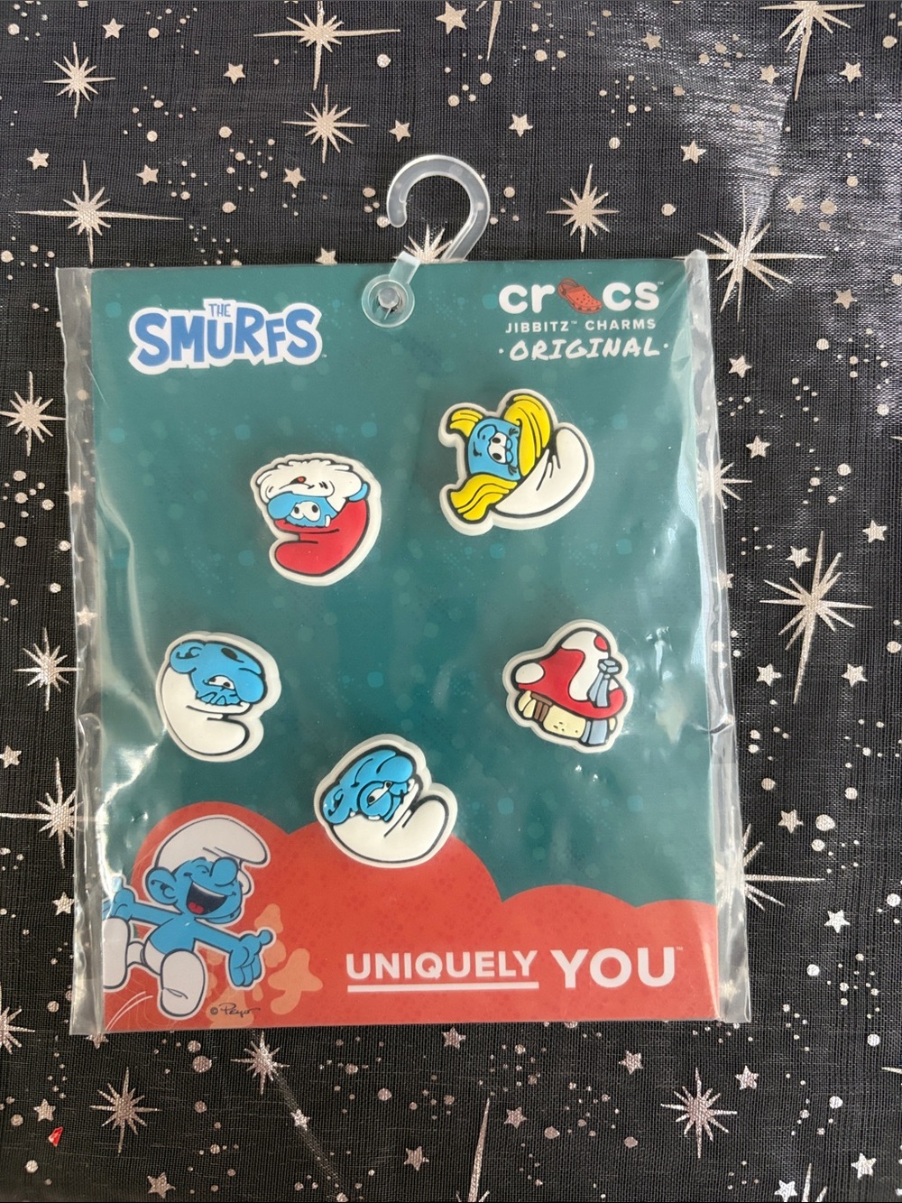 CROCS The Smurfs Jibbitz Charm Pack - Blue, White, Red, Yellow